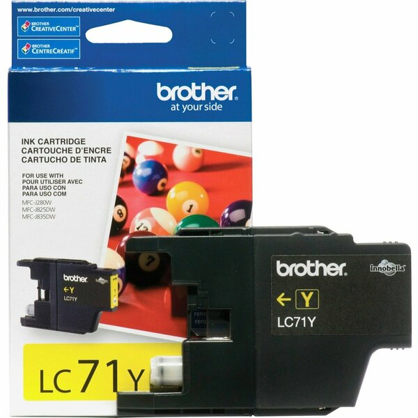 Brother International Yellow Ink Cart LC71Y